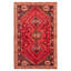 Tapis rouge rétro Evey 5 pi 6 po x 8 pi 6 po