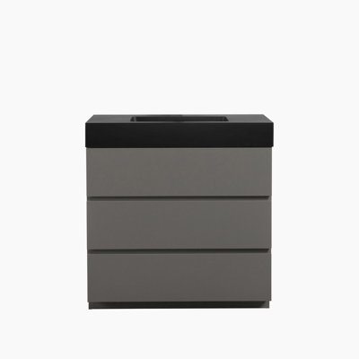 Meuble-lavabo sur pied simple 35,8 po avec plateau Kilolo