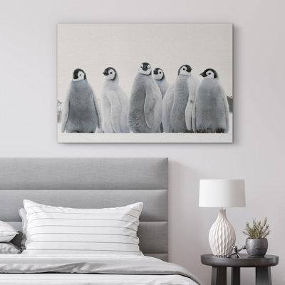 Animals " Emperor Penguin Chicks On Ice Antarctic Wildlife "
