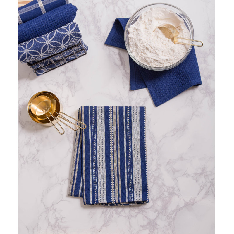 Linge à vaisselle assorti, Bleu nautique