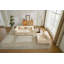 Canapé à compression, canapé-lit convertible au sol avec structure de forme fixe, canapé modulaire désossé, aucun assemblage requis, tissu chenille, pour la chambre du salon-2128234067