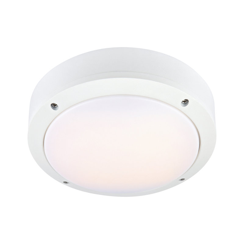 Twombley Integrated LED Outdoor Bulkhead Light, White