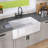 30 in. Fireclay Apron Front Farmhouse Kitchen Sink Single Bowl Farm Sink in White with Grid & Basket Strainer-91336998