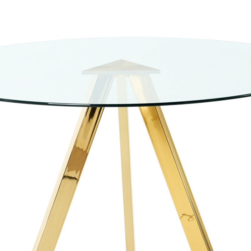 Table de salle à manger Modern Modern, Doré
