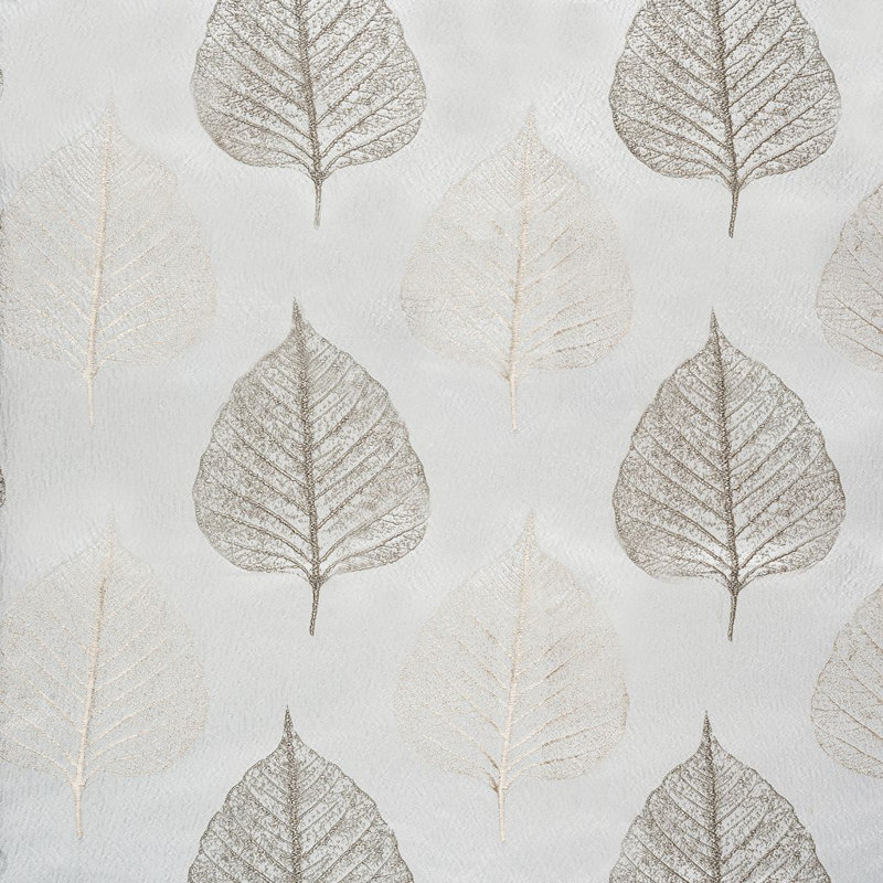 Floral Fabric, Light Gray