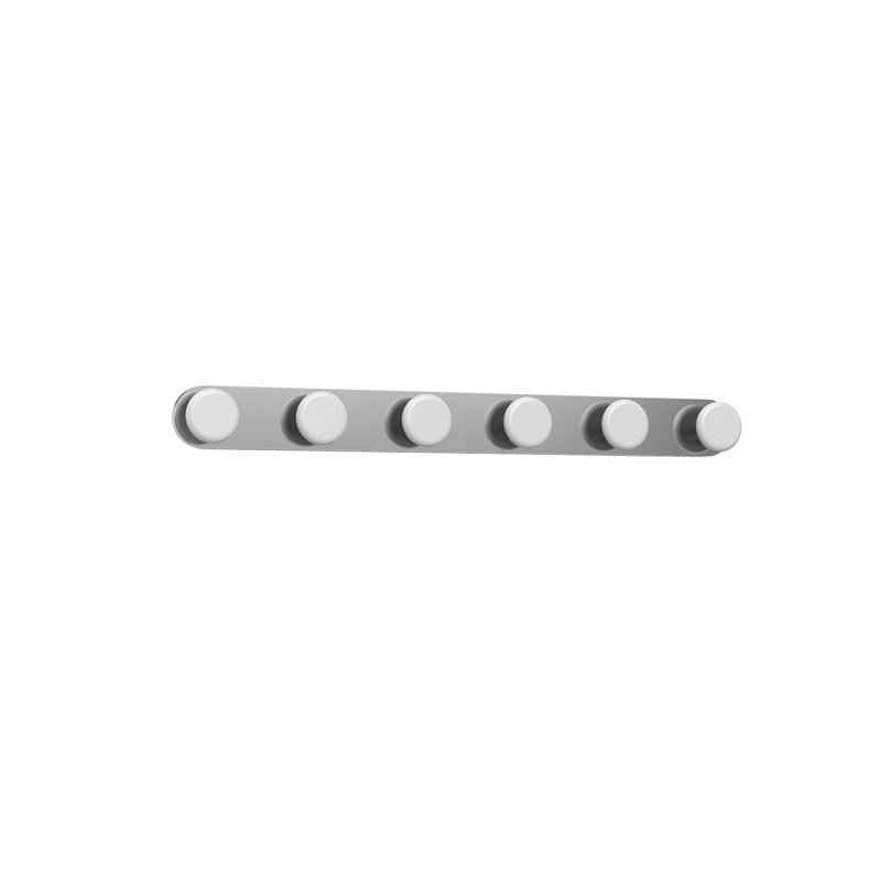 Rezz 6 - Light LED Bath Bar, Brushed Nickel