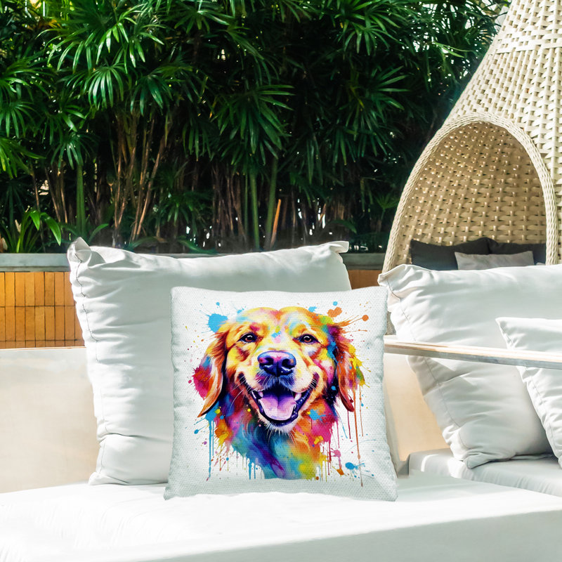 Abstract Outdoor Throw Pillow