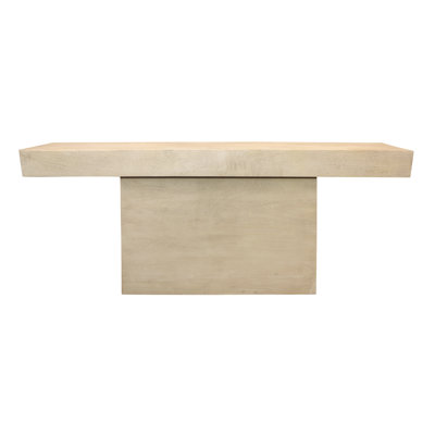 Flagstaff 72" Solid Wood Console Table In Stone Natural Finish