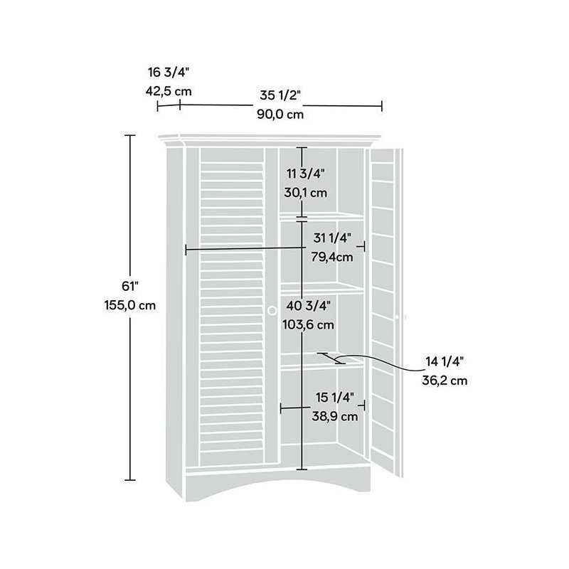 Selsor Accent Cabinet, White