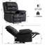 Fauteuil inclinable manuel standard en similicuir de 40,16 po Birdena