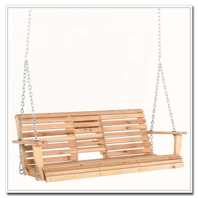 Balancelle d'extérieur 3 places en bois