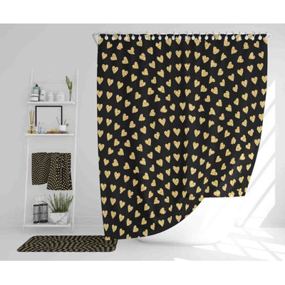 Naseer Polyester Shower Curtain Set