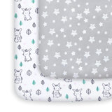 Pack And Play Sheets 2 Pack Mini Crib Sheets Stretchy Playard Fitted Sheet Compatible With Graco Pack N Play Soft And Breathable Material Stars & Bunny