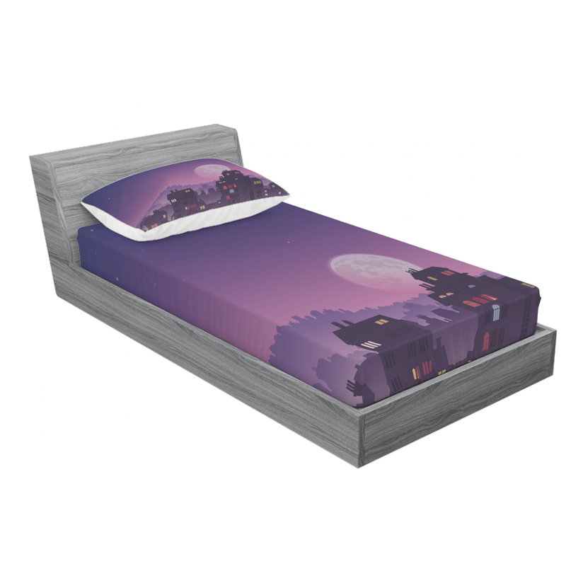 Microfiber Sheet Set, Twin Sheet Set with Fitted Sheet