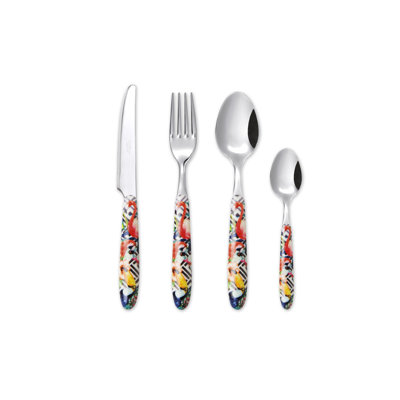 Excelsa 24 pieces cutlery set Tropical Chic stainless steel  multicolor