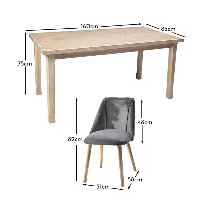Culebra ELLA Dining Set, Grey