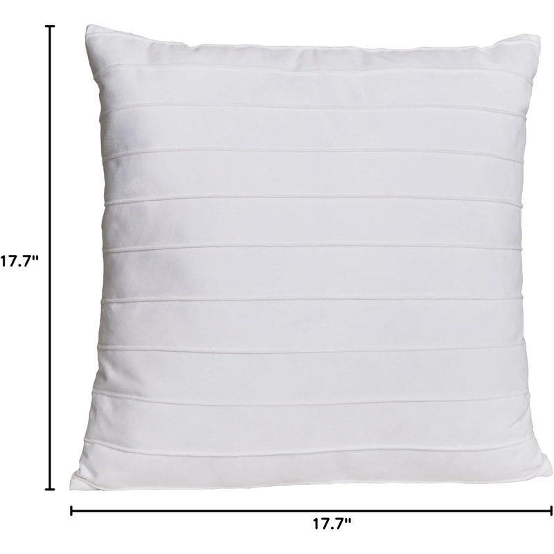 Coussin décoratif en velours blanc Décor