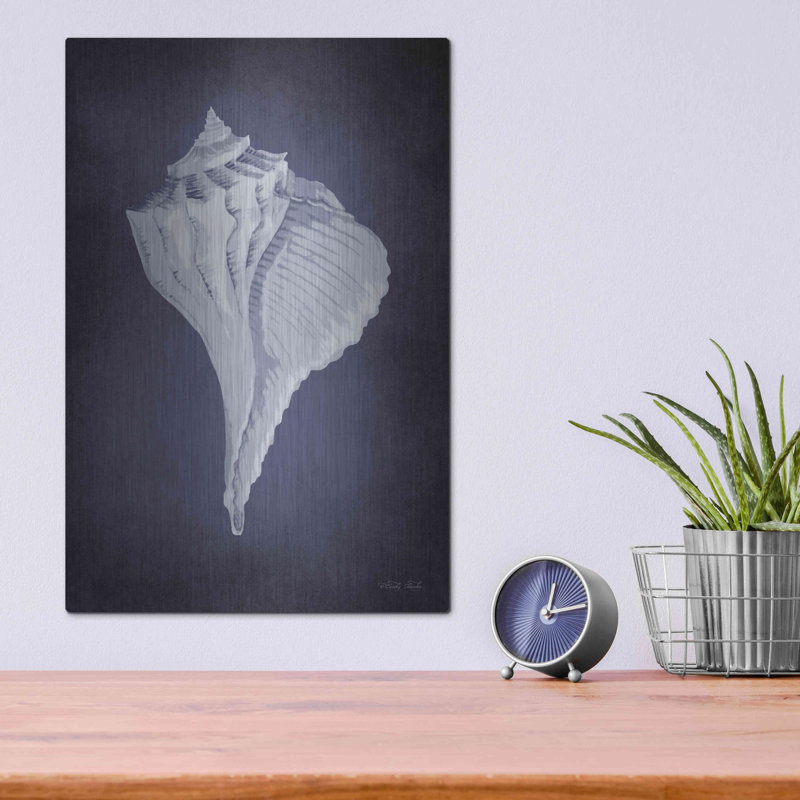 «Blue Seashell II» par Cindy Jacobs, H 16 po x l 12 po