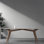 Simple ash wood rectangular dining table