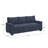 Beaulah Modern Fabric Upholstered Square Arm Sofa-100169690