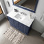 Meuble-lavabo simple bleu marine 48 po X P 22 po D et 46 po Miroir