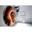 Garren Collection Orange Geometric Round Area Rug, 6'9 Round-1286453032-1286781811