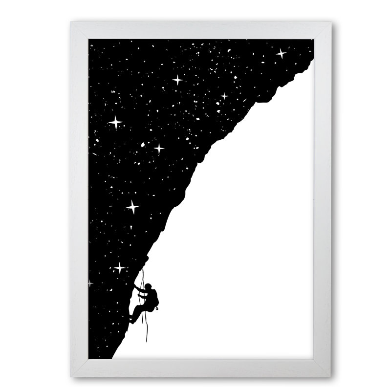 Night Climber 1 Piece Wall Art, 29.7 cm H x 21 cm W x 5 cm D, White Grain