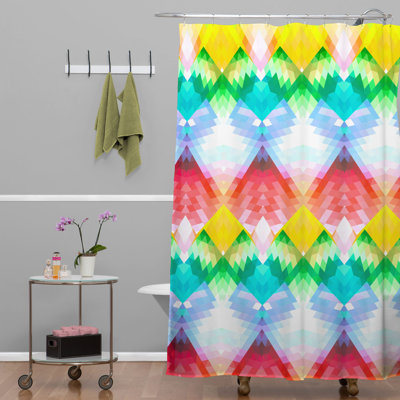 Deniz Ercelebi Geometric Shower Curtain