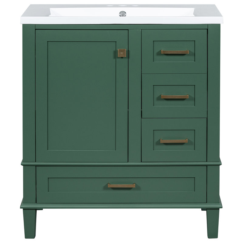 Meuble-lavabo sur pied simple 30 po avec comptoir Konikow