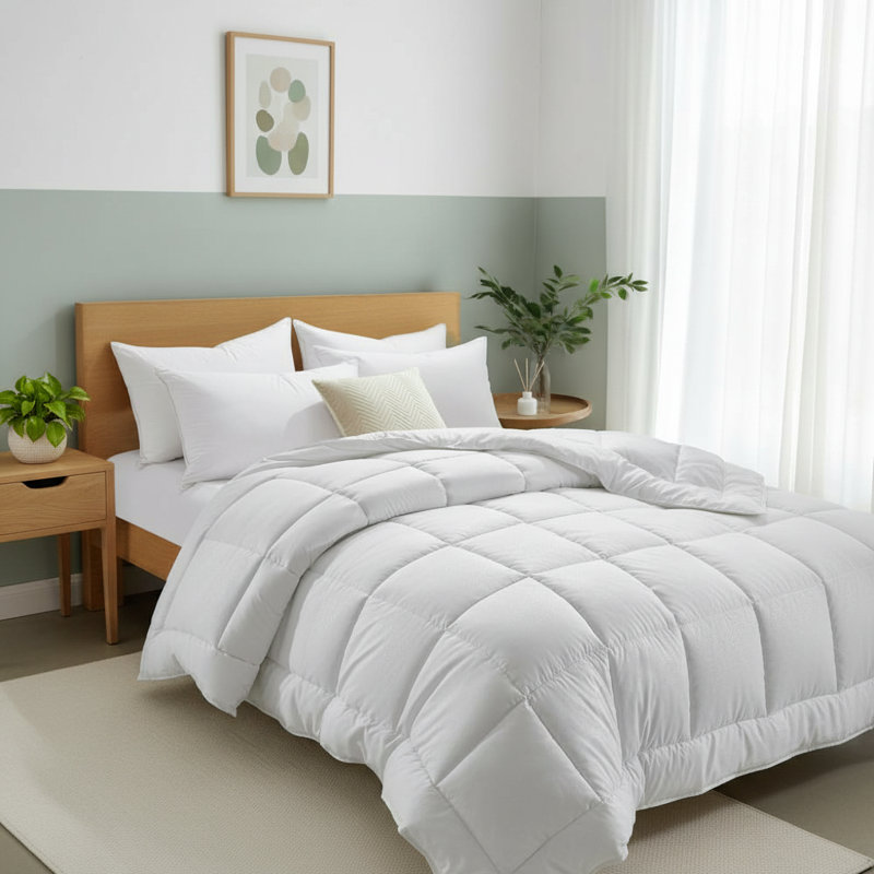  Summer Faux Down Comforter, Lit simple