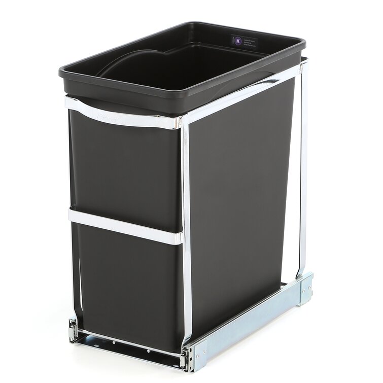 40 Litre Pull Out Under Counter Kitchen Waste Recycling Bin for