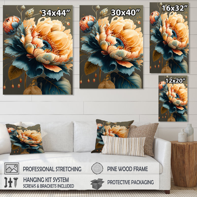 Vibrant tournesol II Vibrant tournesol II - imprimé, H 32 po x l 24 po x P 1 po, Toile tendue