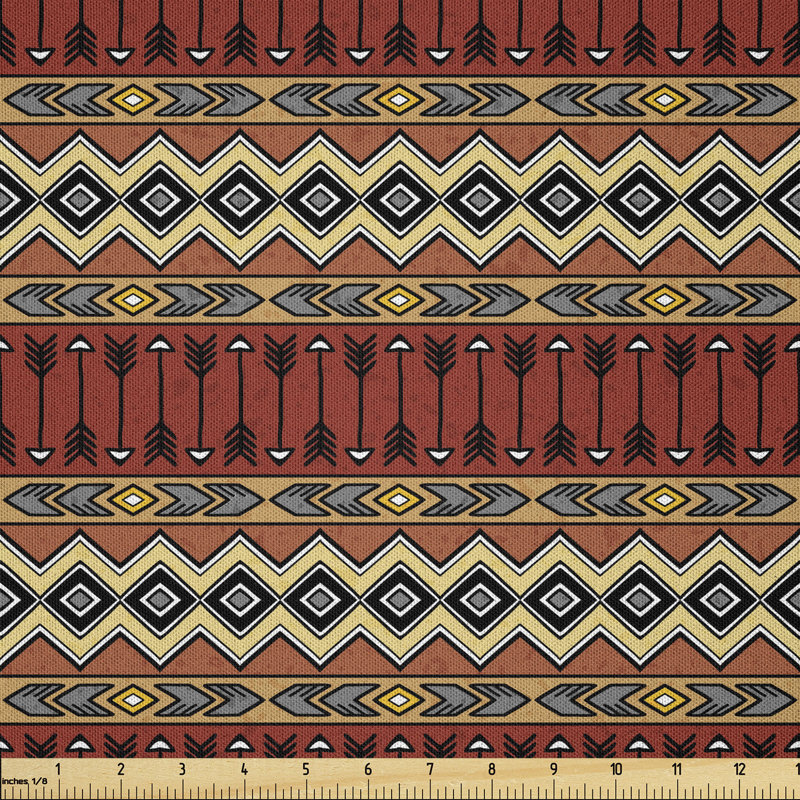 Daukas Horizontal Native Borders Multi-Purpose Fabric