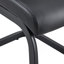 Chaise de salle à manger moderne en similicuir à haut dossier avec pieds en métal en forme de C pour la maison et le bureau-212705469-212705478-212705475