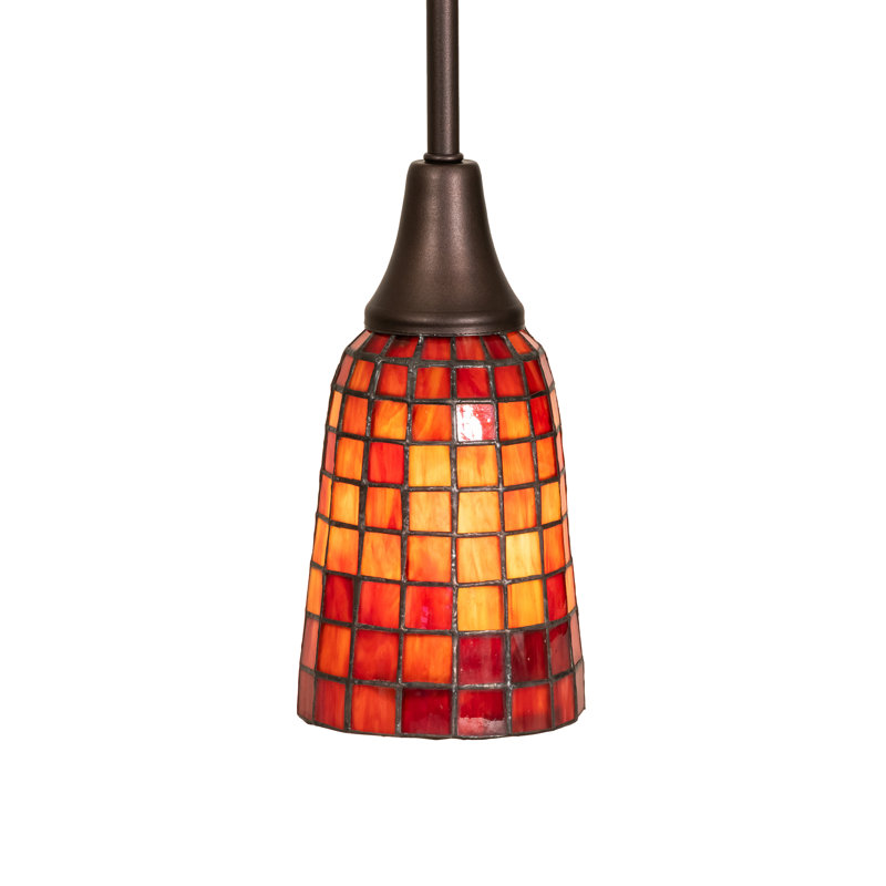1 - Light Pendant, Orange; Red