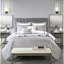 Édredon et courtepointe gris / double - taies décoratives luxueuses et douillettes incluses-124314865