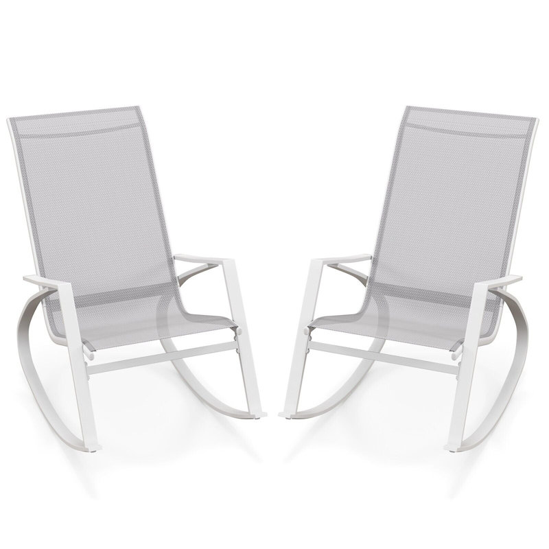 Outdoor Chair, Grey/White