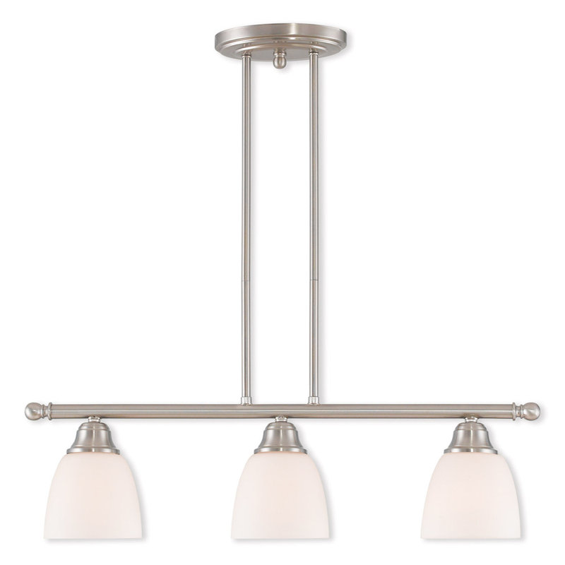 Lustre classique à 3 lumières pour îlot de cuisine