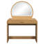 Coiffeuse 39 po avec miroir et écran tactile, coiffeuse et tiroir pour chambre à coucher, naturel-132945084