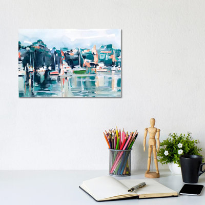 " Watercolor Bay II " by Emma Scarvey Painting Print