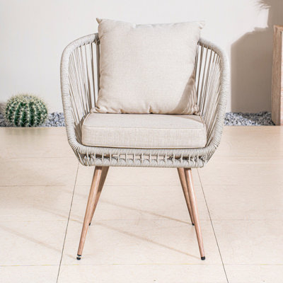 Cassily Outdoor Dining Chair With Cushions