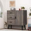 Armoire de rangement au sol avec porte et 3 tiroirs-434867077