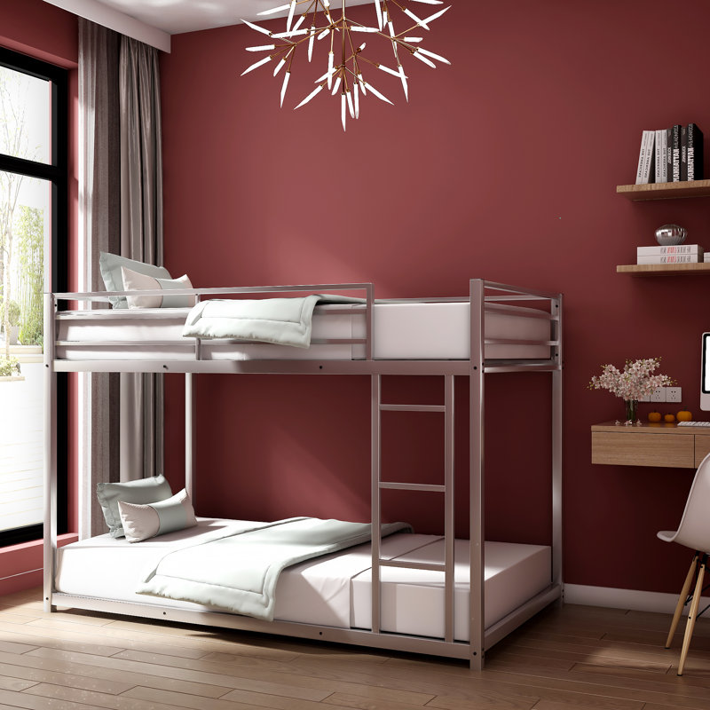 Neuhaus Kids Twin Over Twin Bunk Bed, Silver