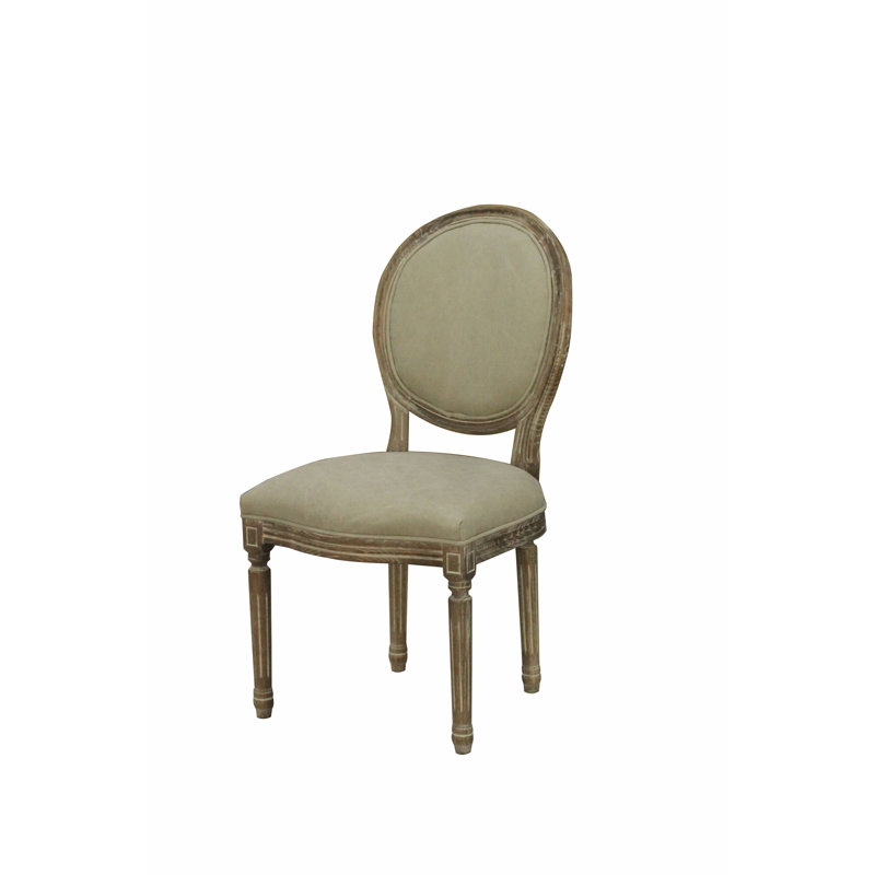 Chaise de salle à manger rembourrée Clematite, Beige