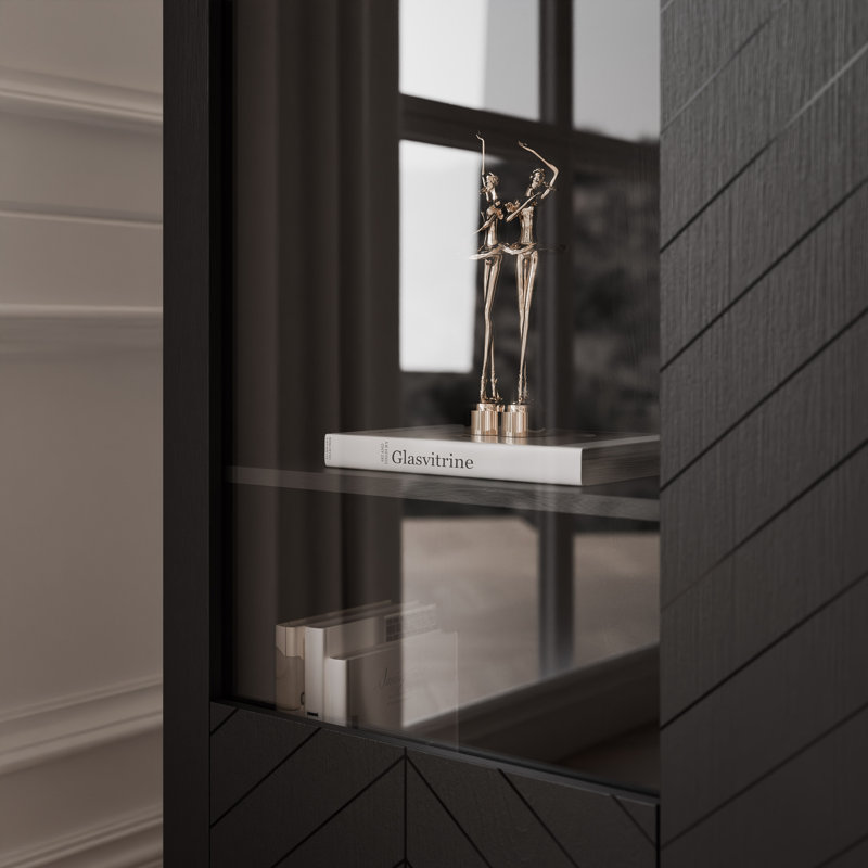 Rectangle Accent Cabinet, Black