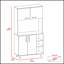 Garde-manger à 3 tablettes Bayshore avec rangement spacieux et finition élégante pour les cuisines modernes-221461425