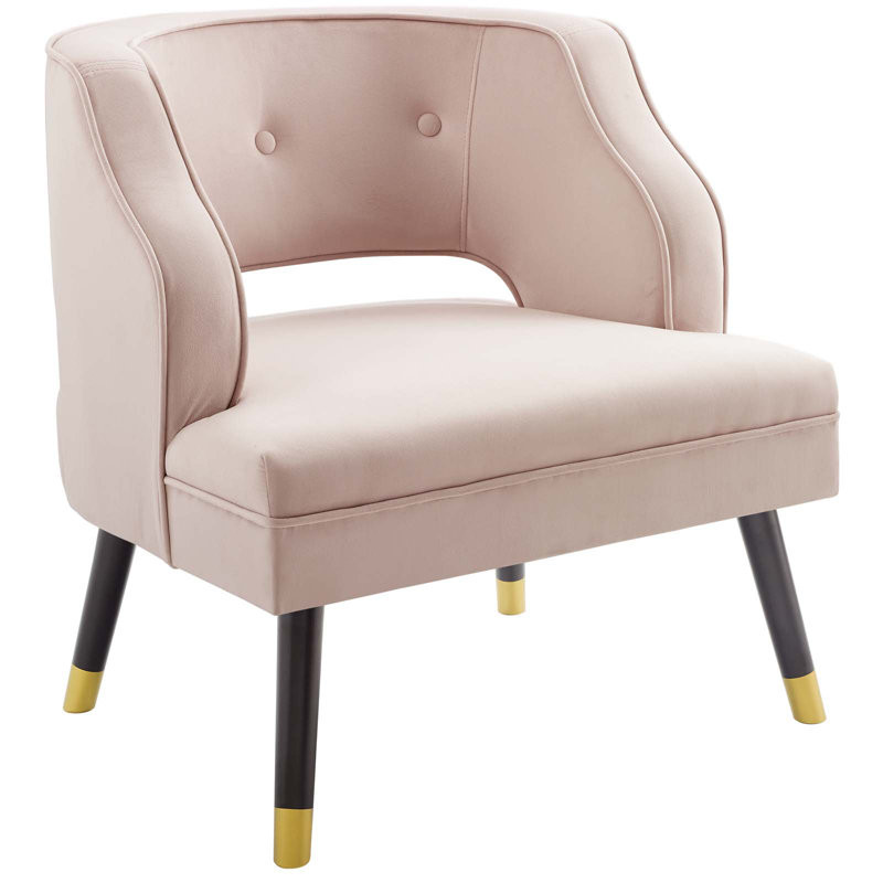 Fauteuil Carson Carrington Taktsberget par Modway, Rose
