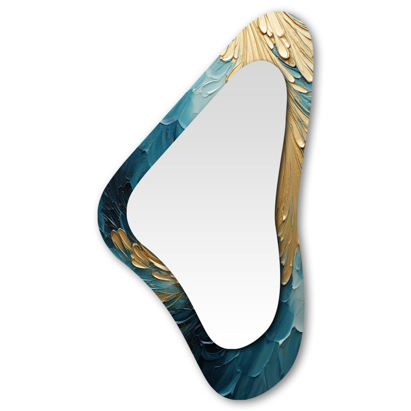 Miroir mural asymétrique moderne abstrait
