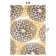 Floral Yellow/Dark Gray/Ivory Area Rug