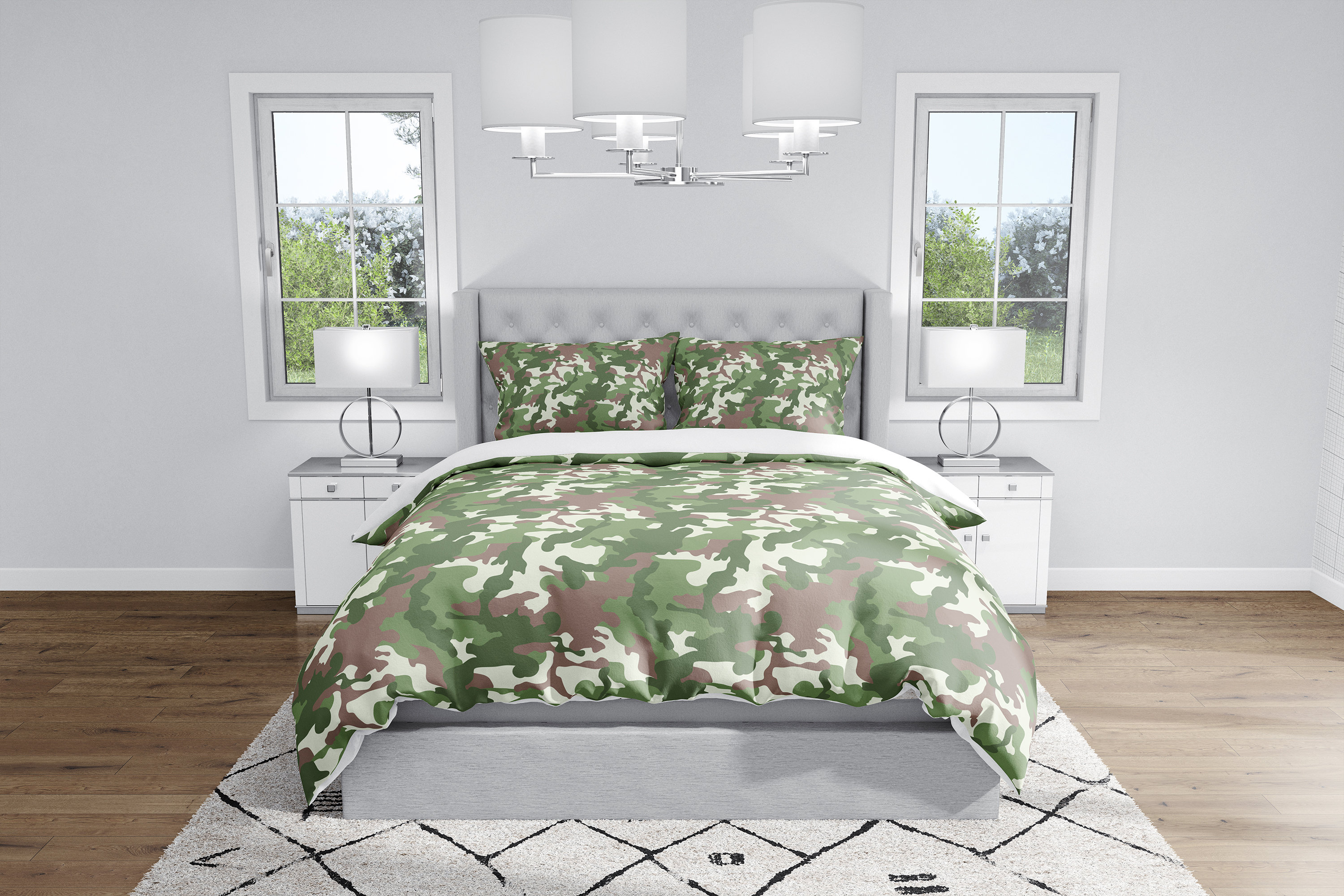 KAVKA DESIGNS Camo Camo Flow Duvet Cover | Wayfair